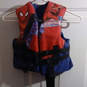 Marvel Spider-Man Kids Swim Vest - Bold Red and Deep Blue